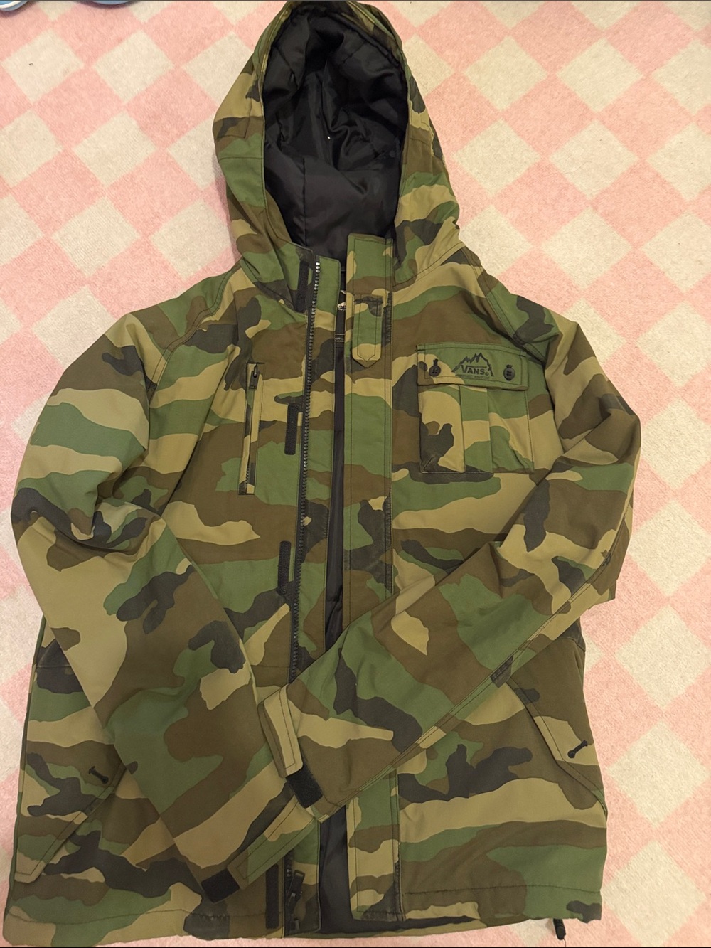 Vans Green Camo Hooded Jacket